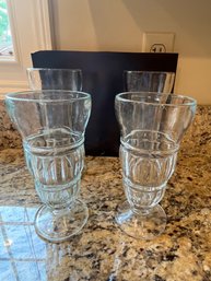 4 Ice Cream Parfait Glasses - K26