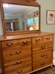 Pennsylvania House Knotty Pine 4 Drawer Dresser And Attached Mirror - Bd3