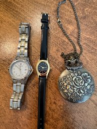 Womens Wenger Swiss Watch, Costume Pocket Watch, Etc. - J1