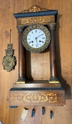Antique French Mantle Clock Slsigned By Rollin A Paris