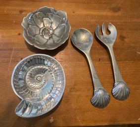 Pewter? Bowls And Serving Pieces
