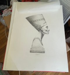 Queen Nerfertiti Etching