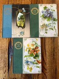 Set Of 3 Antique Books With Pretty Covers: Among The Trees, Song Of The Bell, The Earls Return 1886 - FF17