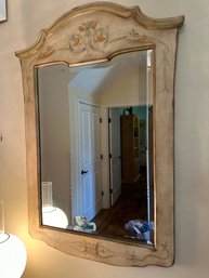 Pretty Faux Painted Wooden Framed Mirror With Beveled Edge  - FF21