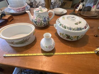 Royal Worcester Covered Casserole, Casserole And A Vase