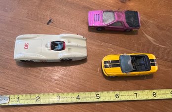 3 Vintage Toy Cars - Dinky Toyz, Matchbox, Mattel