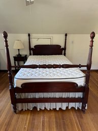 4 Poster Pineapple Full Size Bed W Free Newer Mattress - 2g