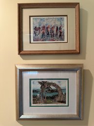 Moongate Bermuda Signed Watercolor And Coordinating Framed Print - UH7