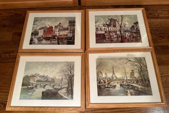 4 Framed Georges B Prints - UH8