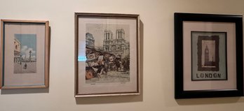 London Mixed Media, Bookstalls Print And Rosy Print - UH9