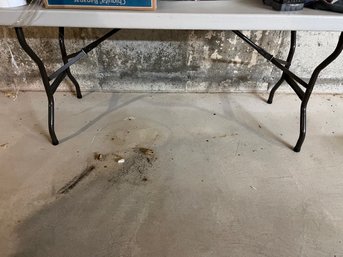 5 Foot Gray Banquet/work Table Folding Legs - Bt11