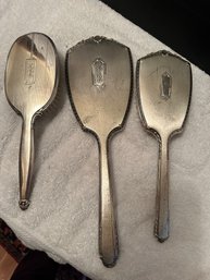 Sterling Silver Vanity Monogrammed Set (2 Stamped Sterling)- Bb2