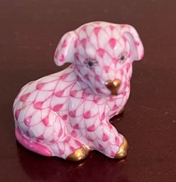 Herend Puppy Dog Porcelain Numbered 152h7vhp G1 - H44