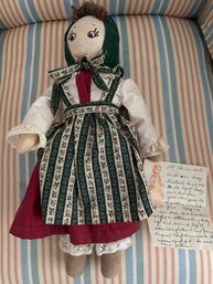 15 Inch Old China Doll With Many Original Clothing Articles - BD1g