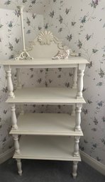 White Washed Shelf Unit With Extras - BD1i