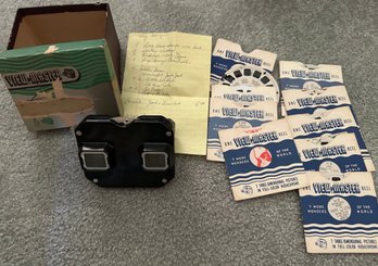 Vintage View Master With Original Box And Several Slides - BD1j