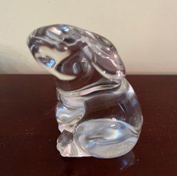 Baccarat France Crystal Bunny Figurine -  H51