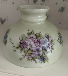 Vintage Glass Floral Lamp Shade - BD1o