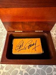 Bob Cousy Autographed Boston Garden Parquet Floor - D3