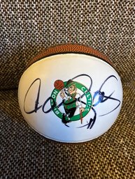 Dana Barros Signed Mini Celtics Basketball - D11