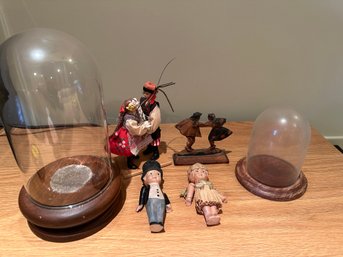 Antique Kewpie Bride And Groom Cake Topper, Etc - C5