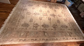 Wool Rug In Shades Of Creams, Beige And Taupe - C11