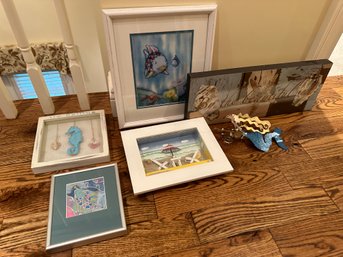 6 Beach Themed Wall Art - UH10