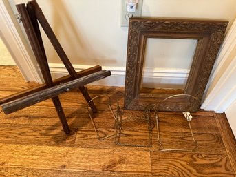Antique Frame, Mini Easel, Etc - UH15