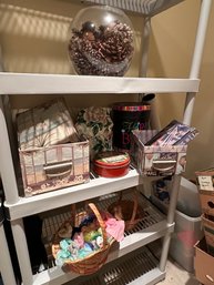 Painted Porcelain Eggs, Decorative Boxes, Etc - S1