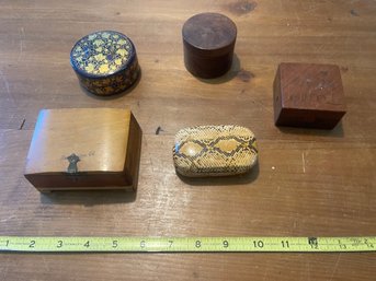 Various Covered Boxes