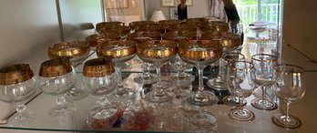 15 Gold Rimmed Glasses In 3 Different Shapes - C16