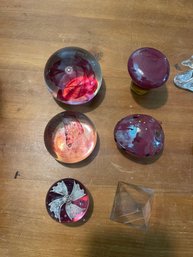 Glass Paperweights, Glass Animals, Glass Mushrooms