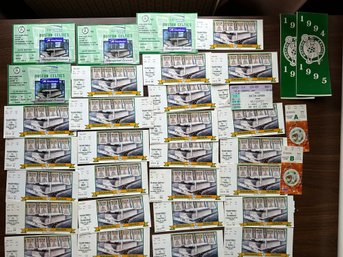 Boston Celtics Inaugural Season Tickets 29  & 2 Playoff Tickets & Celticsfest - D86