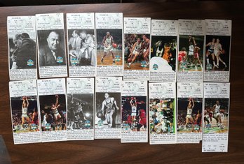 Boston Celtics 1994/1995 Game Photo 16 Tix: Bird, McCale, Parish Signed Tix, Etc - D94