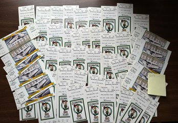 Boston Celtics Tickets Celebrating 50 Years 1996 Tickets & Inaugural Season Tix 60 In Total - D104