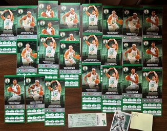 27 Boston Celtics 2006 Tickets Incl. 2 Autographed Tickets Includes Opening Night - D108