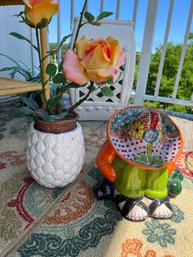 Siesta Man Under Rose Bush - P4