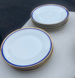 8  Richard Ginori Palermo Blue Plates.
