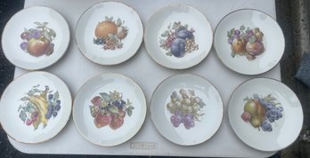 8 Eschenbach Baronet China Fruit Plates,  Vintage Pieces From Germany