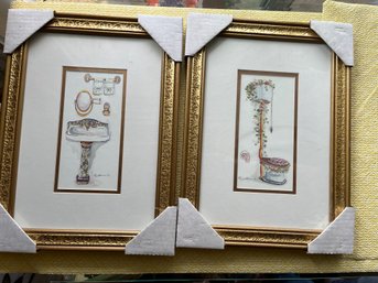 Two Fun Boudoir Framed Prints - 2D17