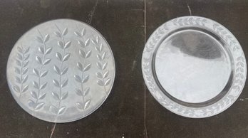 2 Signed Tiffany Plates