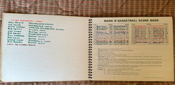 Mens Basketball NBA Silver Anniversary TEAM SCORE BOOK COMPLETED Coached By Red - CBL17