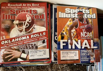 2 Large Stacks Of Sports Illustrated Magazines - BL136