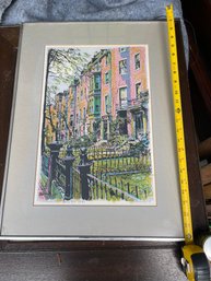 Mt Vernon St Boston Print By R E Kennedy