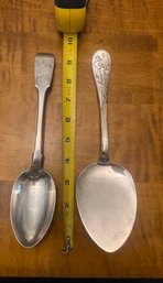 2 Sterling Silver Serving Spoons - 6.516 Troy Ounces