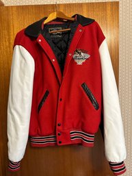 World Softball League Champions Las Vegas 2002 Jacket Letterman Style Size L