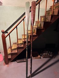 Pair Of 1940s Wooden Oars 84inches