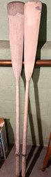 Pair Of 1940s Wooden Oars 72inches
