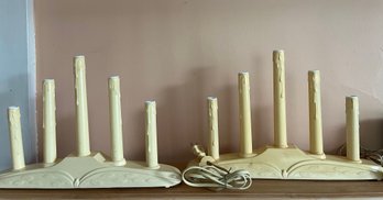 Pair Of Vintage 5 Candle Candelabras - P2