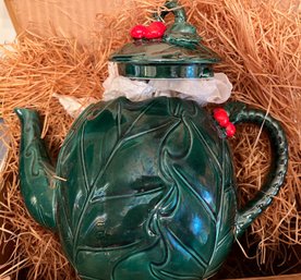 Vintage Lefton Holiday Teapot -p12